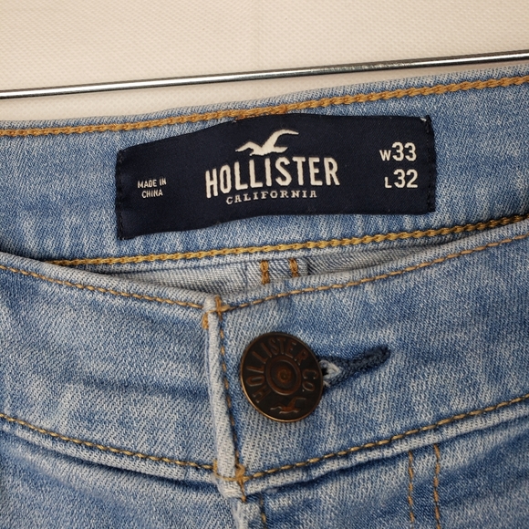Hollister Men’s Denim Skinny Jeans 33/32 - Picture 3 of 7